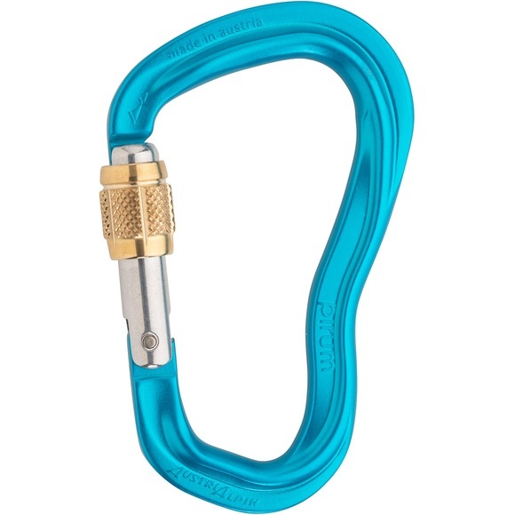 AustriAlpin Pirum GI Screwgate Karabiner azure anodized 2020 Karabiner