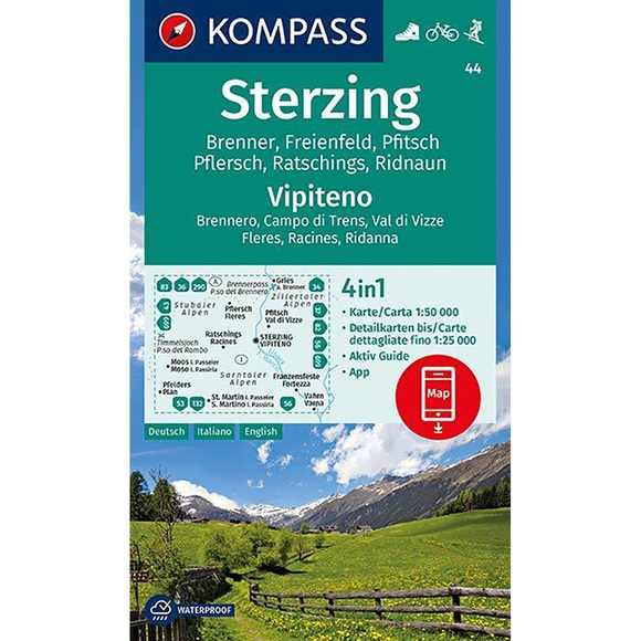 Kompass Verlag WK 44 Sterzing / Vipiteno