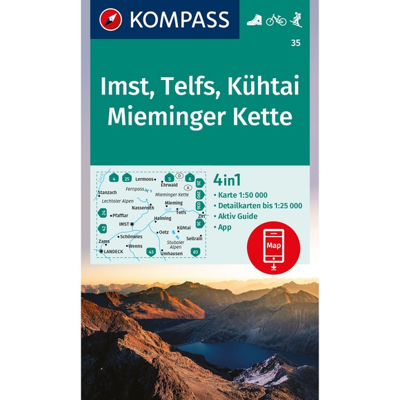 Kompass Verlag WK 35 Imst - Telfs - Kühtai