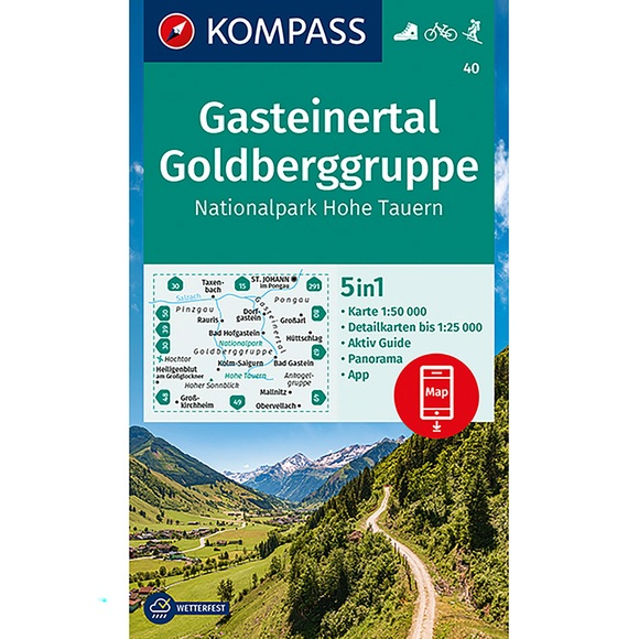 Kompass Verlag WK 40 Gasteiner Tal - Goldberggruppe