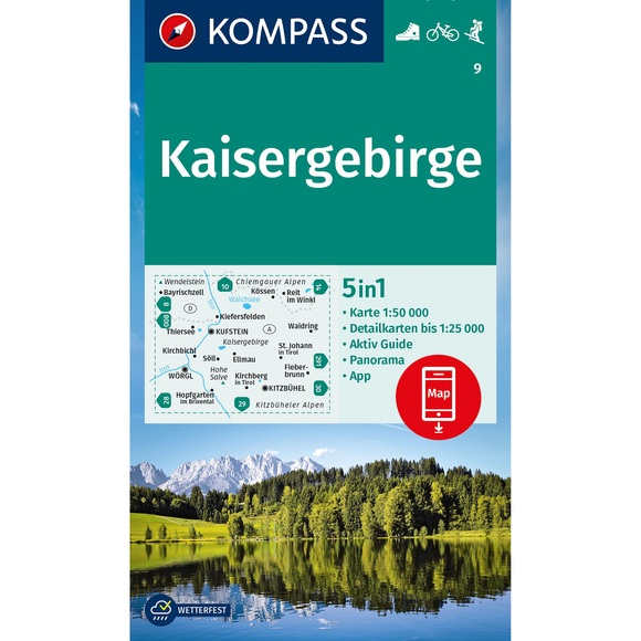 Kompass Verlag WK 9 Kaisergebirge