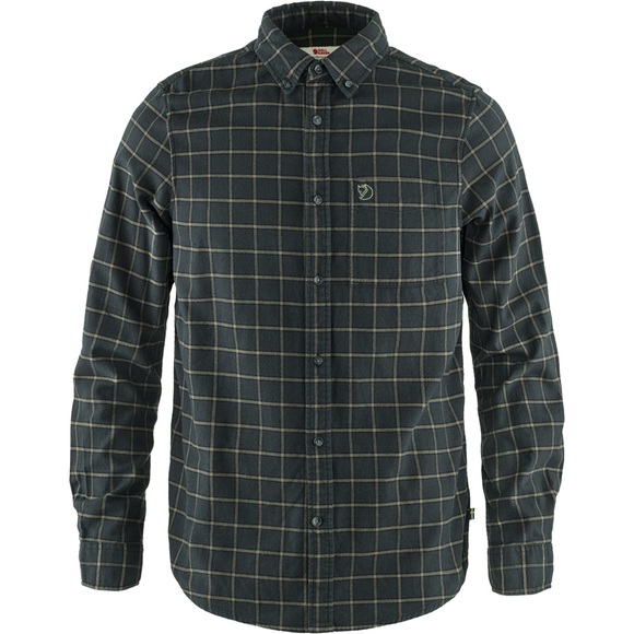 Fjällräven Övik Flanellhemd Herren dark grey 2020 S Langarm Hemden