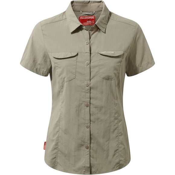 Craghoppers NosiLife Adventure II Shortsleeved Shirt Damen mushroom 2020 UK 14 | L Kurzarm Hemden
