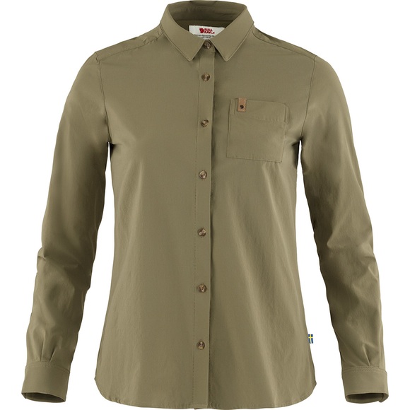 Fjällräven Damen Övik Lite Bluse (Größe S, Grün)