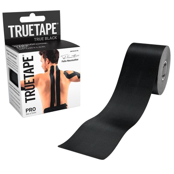 True Tape Athlete Edition Pro Uncut Kinesiologie Tape (Schwarz)