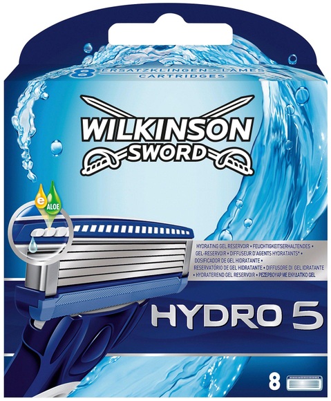 Wilkinson Herren Sword Hydro 5 Ersatz-Klingen 8 Stück