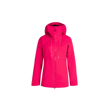 Mammut Elastische Hardshell-Jacke für Skitouren und Freeriden Haldigrat HS Hooded Women rot L
