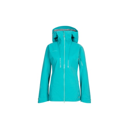 Mammut Elastische Hardshell-Jacke für Skitouren und Freeriden Haldigrat HS Hooded Women blau XL