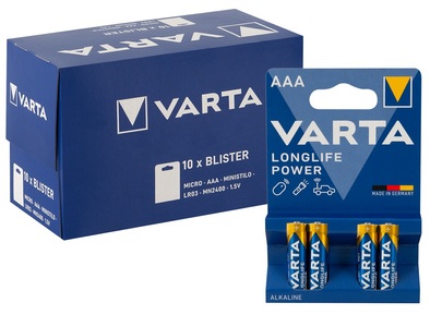 Varta Longlife Power Batterien AAA/LR03 4 Stück