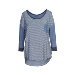 DKNY, WEEKEND STAPLES Pyjama Oberteil in blau, WEEKEND STAPLES Pyjama Oberteil in blau