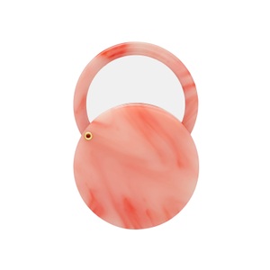 CIRCLE MIRROR Taschenspiegel in rosa