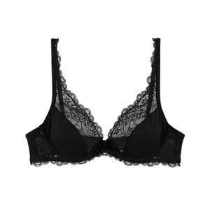 LACE COMFORT BH mit Bügel mit herausnehmbaren Pads in schwarz