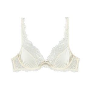 LACE COMFORT BH mit Bügel mit herausnehmbaren Pads in natur
