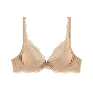BELDONA, LACE COMFORT BH mit Bügel mit herausnehmbaren Pads in beige