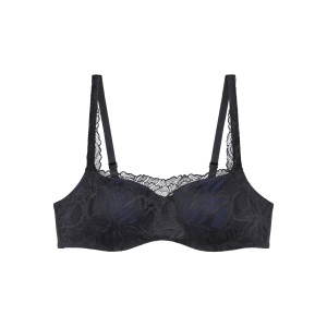 BODY MAKE-UP ILLUSION LACE BH mit Bügel, gefüttert in schwarz