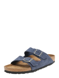 Birkenstock, Slipper 'Arizona Suede', Pantolette Arizona Birkenstock blau Größe: 40