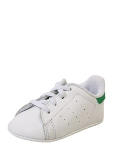 adidas Originals, Ledersneakers Stan Smith zum Schnüren, Adidas Originals Stan Smith Baby Sneaker | Weiss + Grün | Baby | EU18