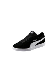 Puma, Puma Smash V2 aus Leder Retro-Style Unisex schwarz-weiss, 