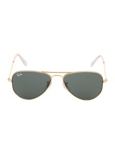 Ray-Ban, Sonnenbrille ´JUNIOR AVIATOR´, Ray-Ban Junior RJ 9506S AVIATOR Jugend-Sonnenbrille Vollrand Pilot Metall-Gestell, gold