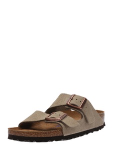 Birkenstock, Pantolette 'Arizona Suede', Birkenstock - Arizona BS Wildleder sandale, für Damen, Grau, Größe 39