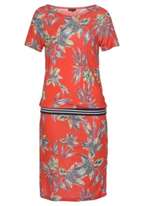 Lascana, LASCANA Strandkleid, LASCANA Strandkleid, mit Alloverprint, kurzes T-Shirtkleid, Sommerkleid