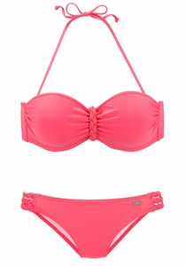 Buffalo, Buffalo Bügel-Bandeau-Bikini, Buffalo Bügel-Bandeau-Bikini, trendiger Look, mit abnehmbaren Trägern, mit geflochtenen Details