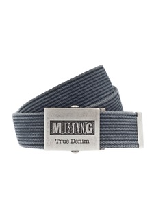 Mustang, Gürtel, MUSTANG Stoffgürtel, Mit Koppelschliesse im Used Look