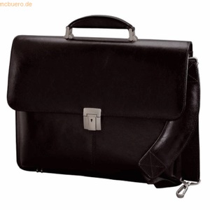Alassio Aktentasche FAENZA Leder schwarz