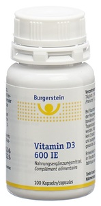 Burgerstein, Burgerstein Vitamin D3, Burgerstein Vitamin D3 600 I.E. (100 Kapseln)
