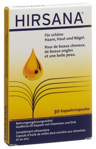 Hirsana, Hirsana Goldhirse-Öl, Hirsana Goldhirse Öl-Kapseln (30 Stk)