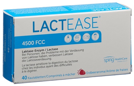 Lactease, Lactease 4500 FCC Kautablette (40 Stück), Lactease 4500 FCC Kautabletten (40 Stk)