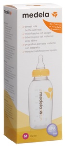 Medela, Medela Muttermilchflasche, medela Milchflasche mit Sauger, Grösse M, 4-6 Monate (250ml)