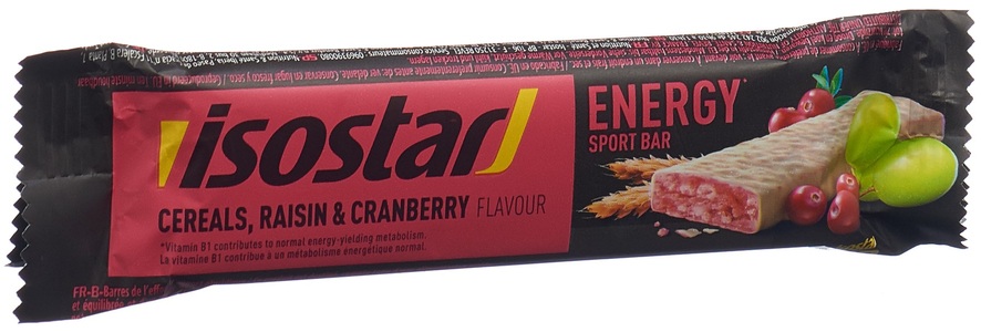 Isostar, isostar Energy Riegel Cranberry (40 g), ISOSTAR Energy Riegel Raisin + Cranberry (40g)