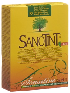 SANOTINT, SANOTINT SENSITIVE Light Haarfarbe 77 dunkelblond gold (1 Stück), Sanotint Sensitive Haarfarbe 77 dunkelblond gold