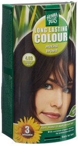 Hennaplus, Hennaplus Long Lasting Colour 4.03 Mokka Braun 40ml, HENNA PLUS Long Lasting Colour 4.03 Mokkabraun (1 Stk)