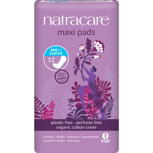 Natracare, Natracare Damenbinden super (12 Stück), Natracare Damenbinden super 12 Stück
