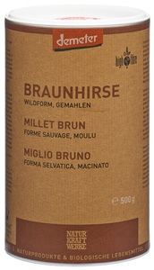 Naturkraftwerke, NaturKraftWerke Braunhirse wildform gemahlen Demeter (500 g), NATURKRAFTWERKE Braunhirse gemahlen Demeter (500g)