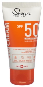 Sherpa Tensing, Sherpa TENSING Sonnencreme SPF 50 (50 ml), Sherpa Tensing Sonnencreme SPF50 50 ml