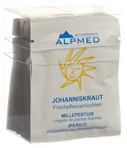Alpmed, Alpmed Frischpflanzentüchlein Johanniskraut (13 Stück), ALPMED Frischpflanzentüchlein Johanniskraut (13 Stk)