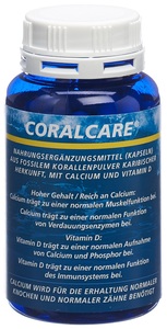 Coralcare, Coralcare karibischer Herkunft mit Vitamin D3 Kapsel 1000 mg VitD3 (120 Stück), CORALCARE Vitamin D3 Kapseln (120 Stk)