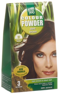 Henna Plus, Henna Plus Colour Powder 57 braun (100 g), HENNA PLUS Colour Powder 57 Dunkelbraun (100g)
