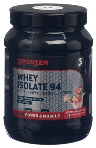 Sponser, Sponser Whey Isolate 94 Strawberry (425 g), Sponser Whey Isolate 94 Strawberry 425 g Proteinpulver