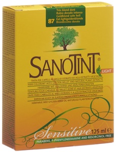 SANOTINT, SANOTINT SENSITIVE Light Haarfarbe 87 goldblond sehr hell (1 Stück), Sanotint Sensitive Haarfarbe 87 honigblond extra hell