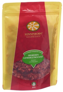 Sonnenkorn, Sonnenkorn Erdbeeren gefriergetrocknet Bio Knospe (40 g), SONNENKORN Erdbeeren gefriergetrocknet Bio Knospe (40g)