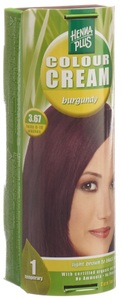 Henna Plus, Henna Plus Colour Cream 3.67 burgund (60 ml), HENNA PLUS Colour Cream 3.67 burgund 60 ml