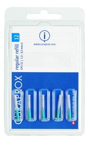 Curaden Germany GmbH, Curaden Germany GmbH Curaprox® Interdentalbürsten CPS 12 regular 1,3 - 3,2 mm, Curaprox CPS 12 refill Interdentalbürste blau (5 Stk)