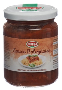 Morga, morga Sauce Bolognaise mit Soja Bio (250 g), morga Sauce Bolognaise mit Soja Bio (250g)
