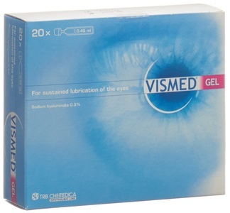 Prolens AG, Vismed Gel Augentropfen 0.45ml Ampullen, Vismed Gel 0.3% - 20x 0.45ml Ampullen