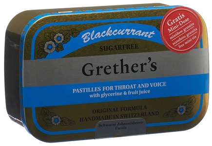 Hager Pharma GmbH, Hager Pharma GmbH Grether's Blackcurrant Silber zuckerfreie Pastillen, Grether's Pastilles Blackcurrant zuckerfrei (400g)
