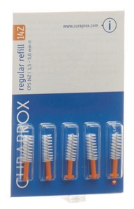 Curaden Germany GmbH, Curaden Germany GmbH Curaprox® Interdentalbürsten CPS 14Z regular 1,5 - 5,0 mm, Curaprox CPS Regular 14Z Interdentalbürste orange (5 Stk)